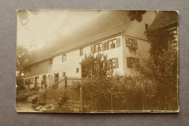 Foto Ansichtskarte AK Herrlingen 1905-1920 Wohnhaus Bäuerin